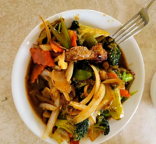 Stir-fried vegetables